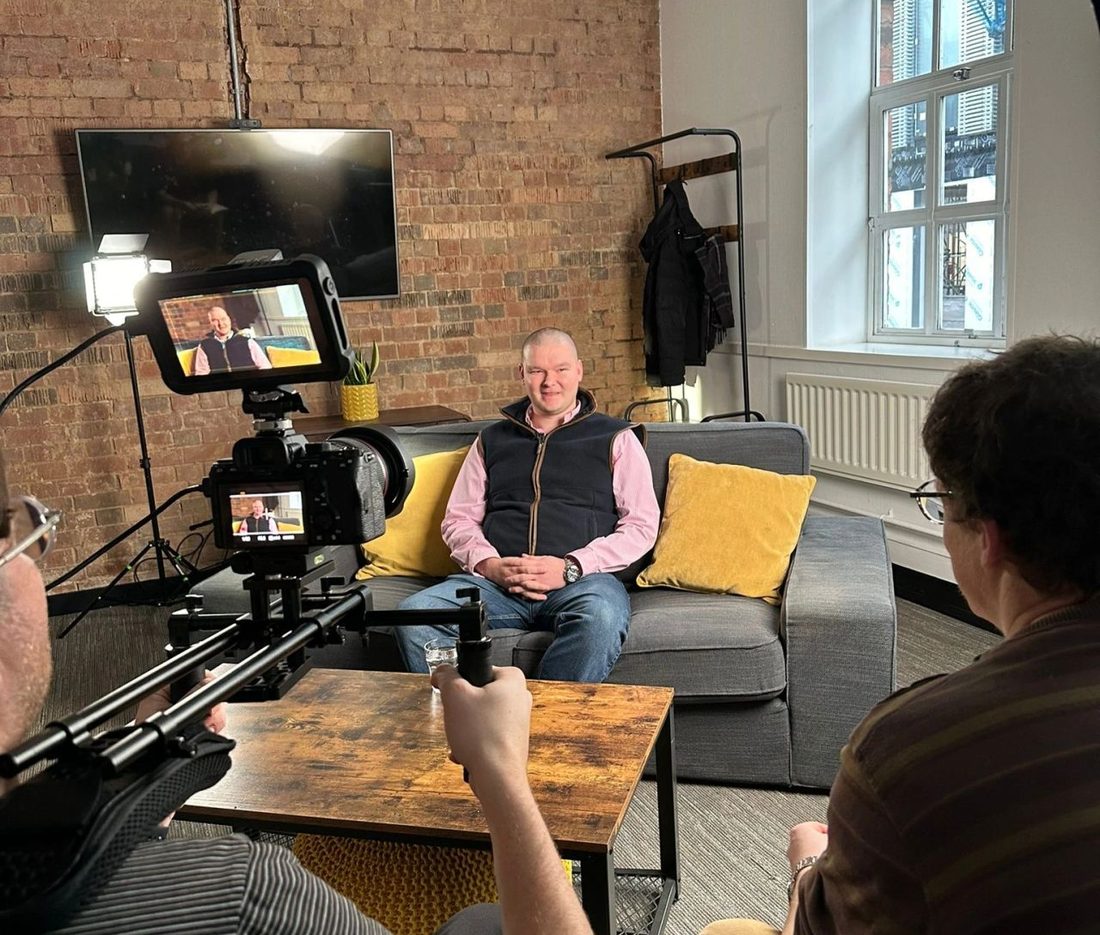 Zak Perry, founder and managing director of VAPTA Systems, being interviewed