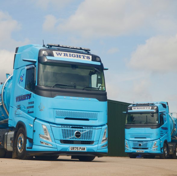 Wrights of Twycross Volvo tankers in the yard